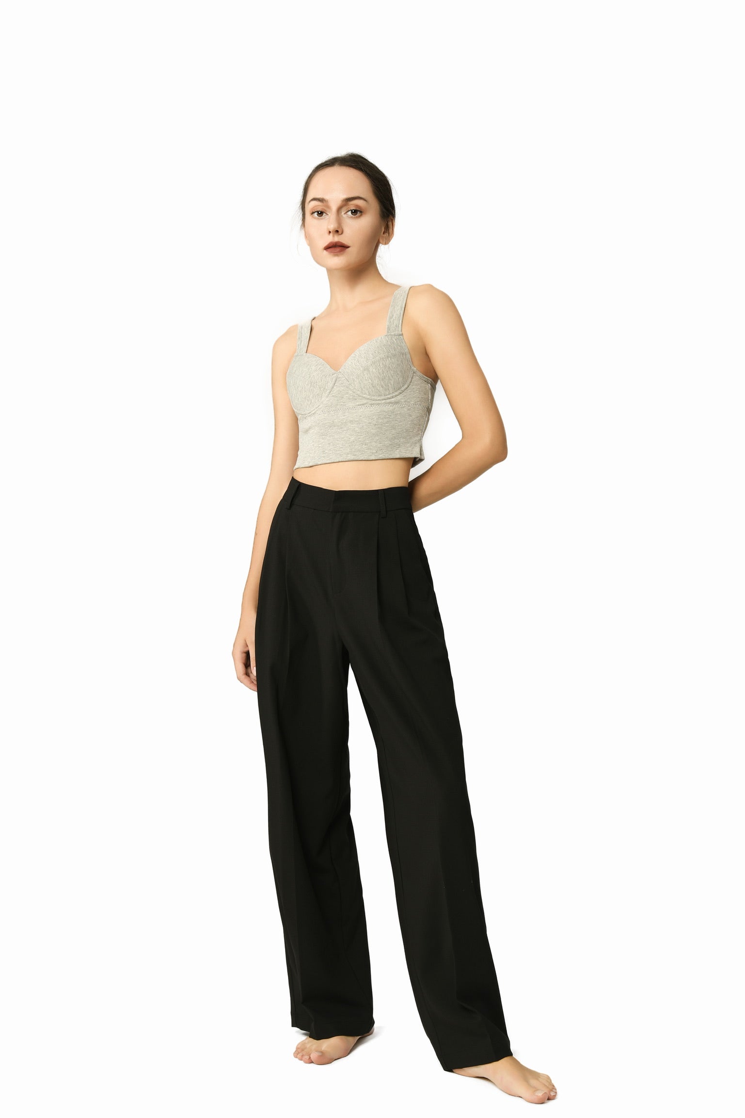 Everyday French Effortless Cotton Bralette Top