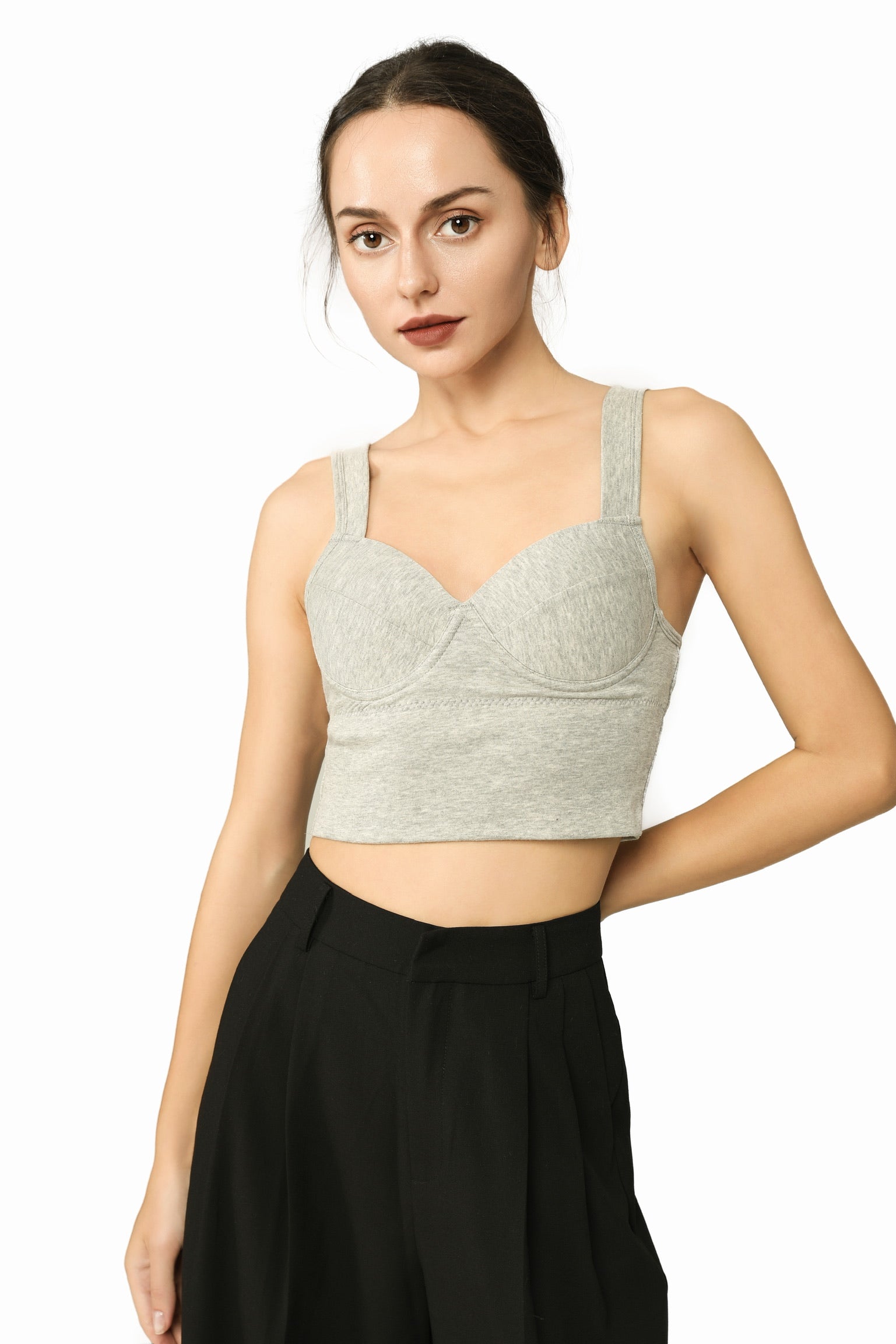 Everyday French Effortless Cotton Bralette Top