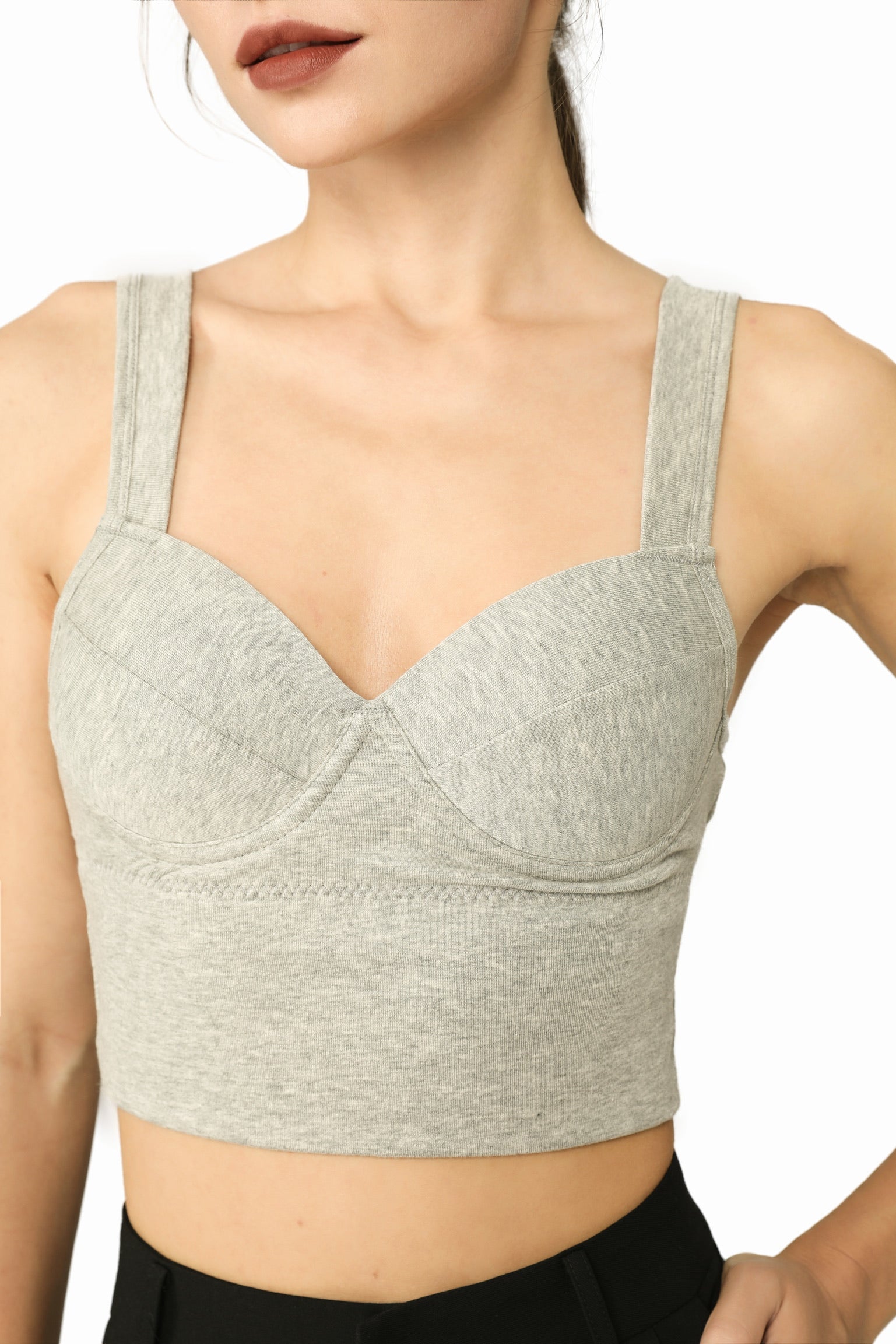 Everyday French Effortless Cotton Bralette Top