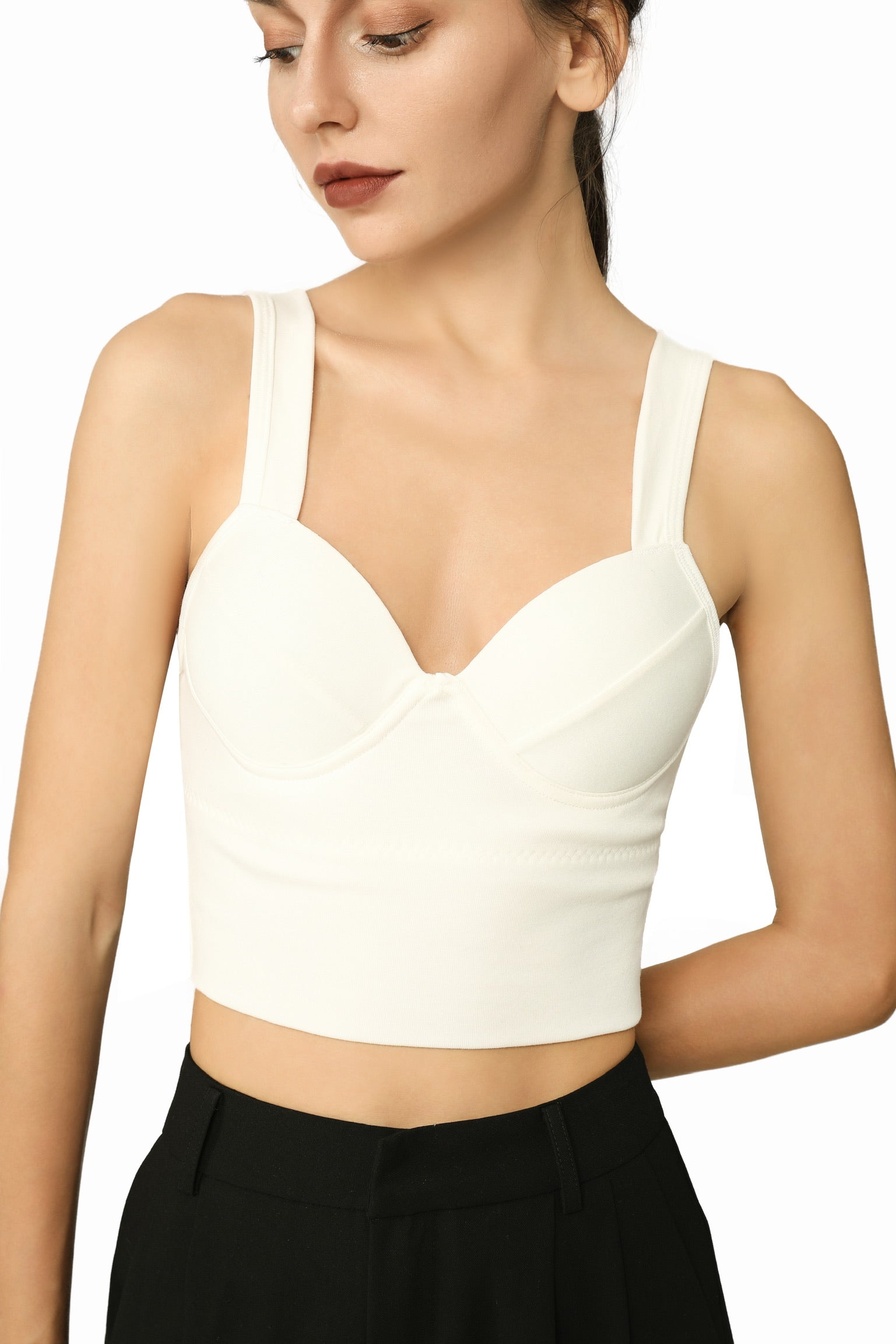 Everyday French Effortless Cotton Bralette Top