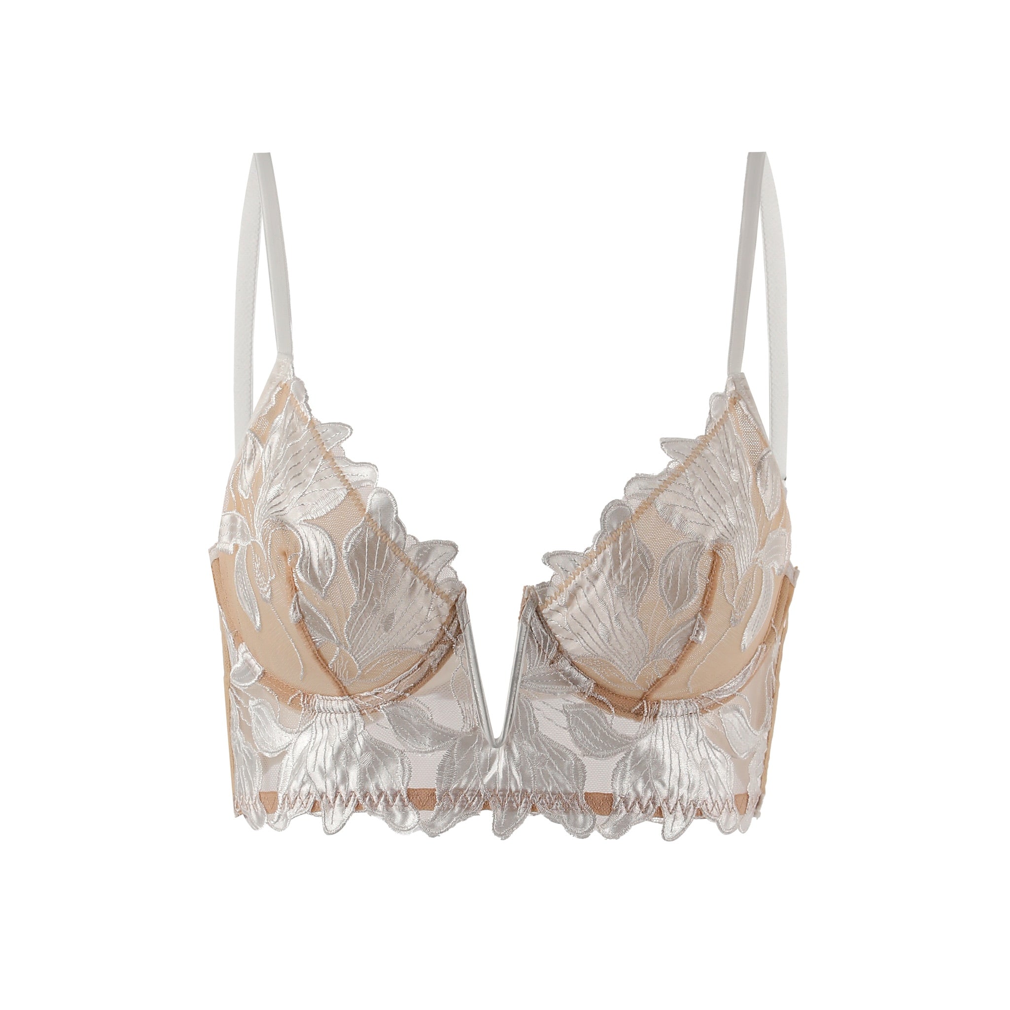 Lily Embroidered V-Cut Bralette