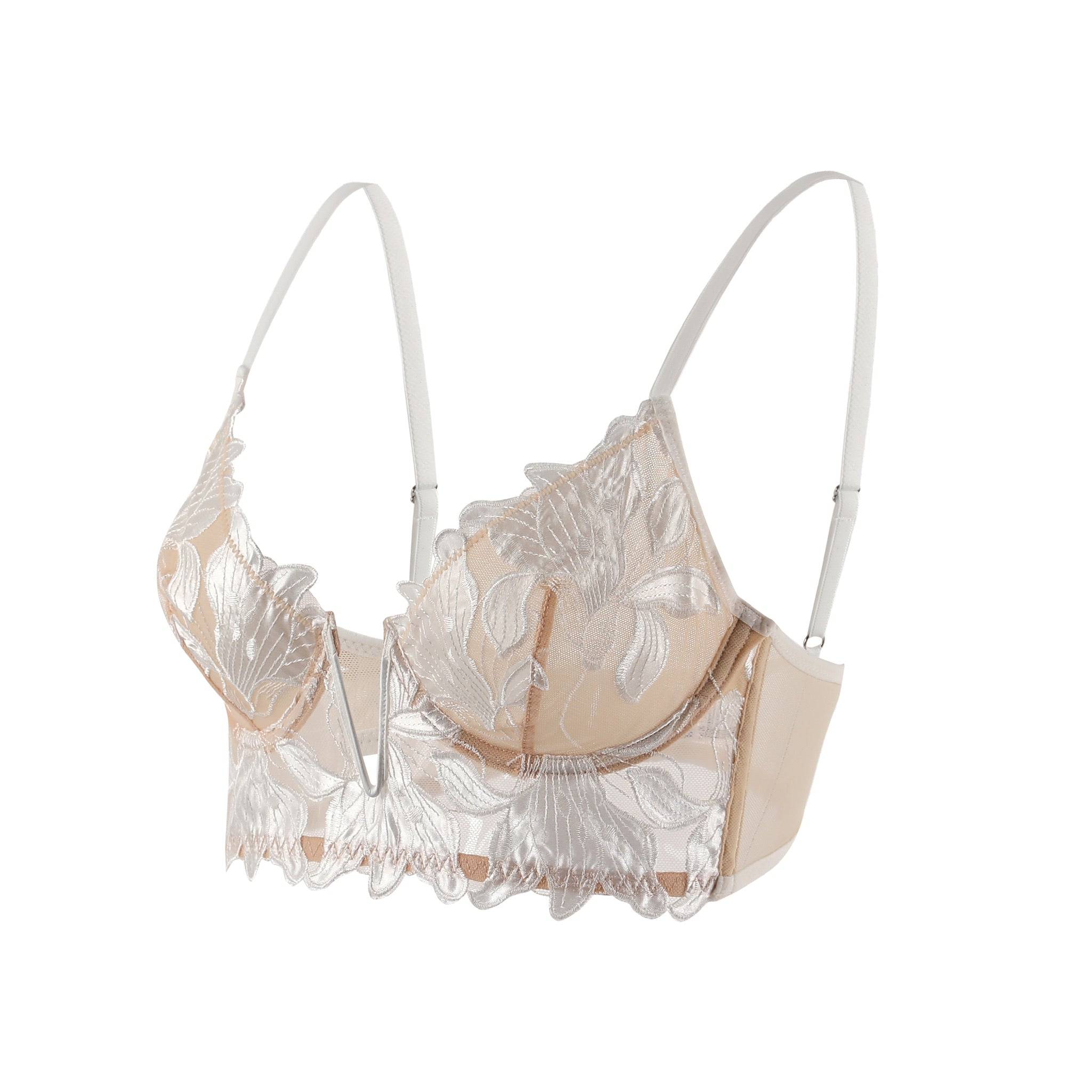 Lily Embroidered V-Cut Bralette